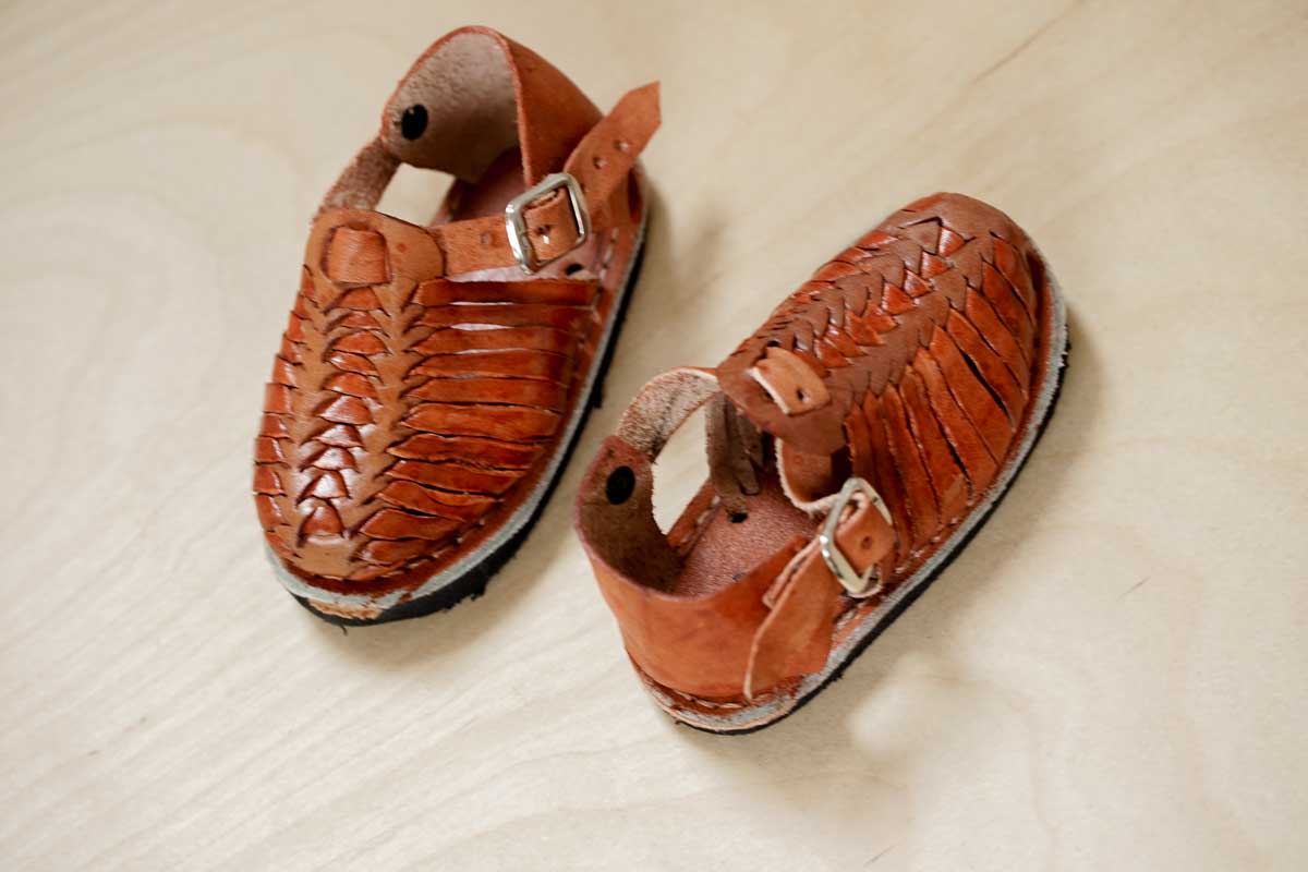 Faux Leather Desert Sandals: 3