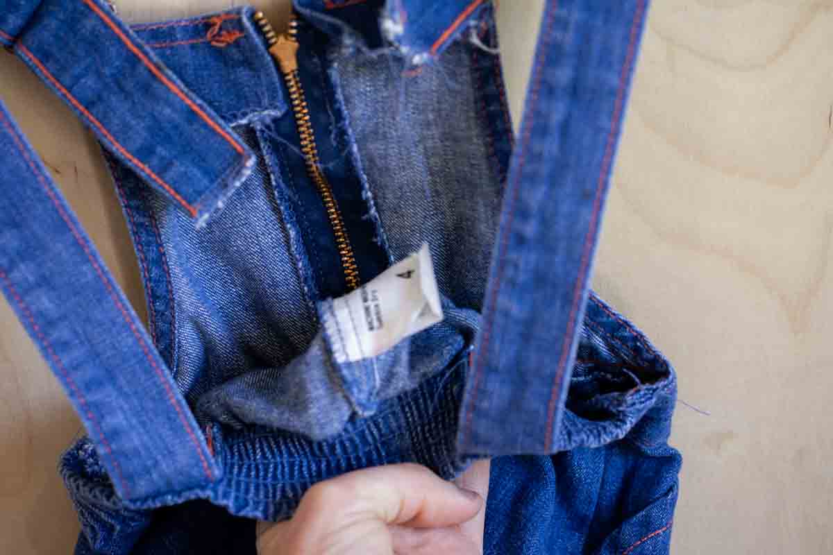 Blue Denim Vintage Short Overalls: 4T