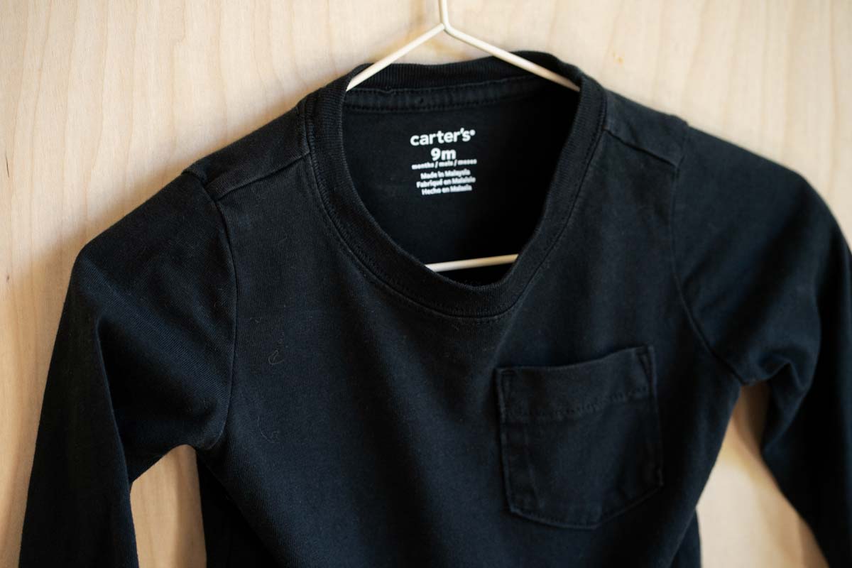 Black Long Sleeve Shirt: 9mos