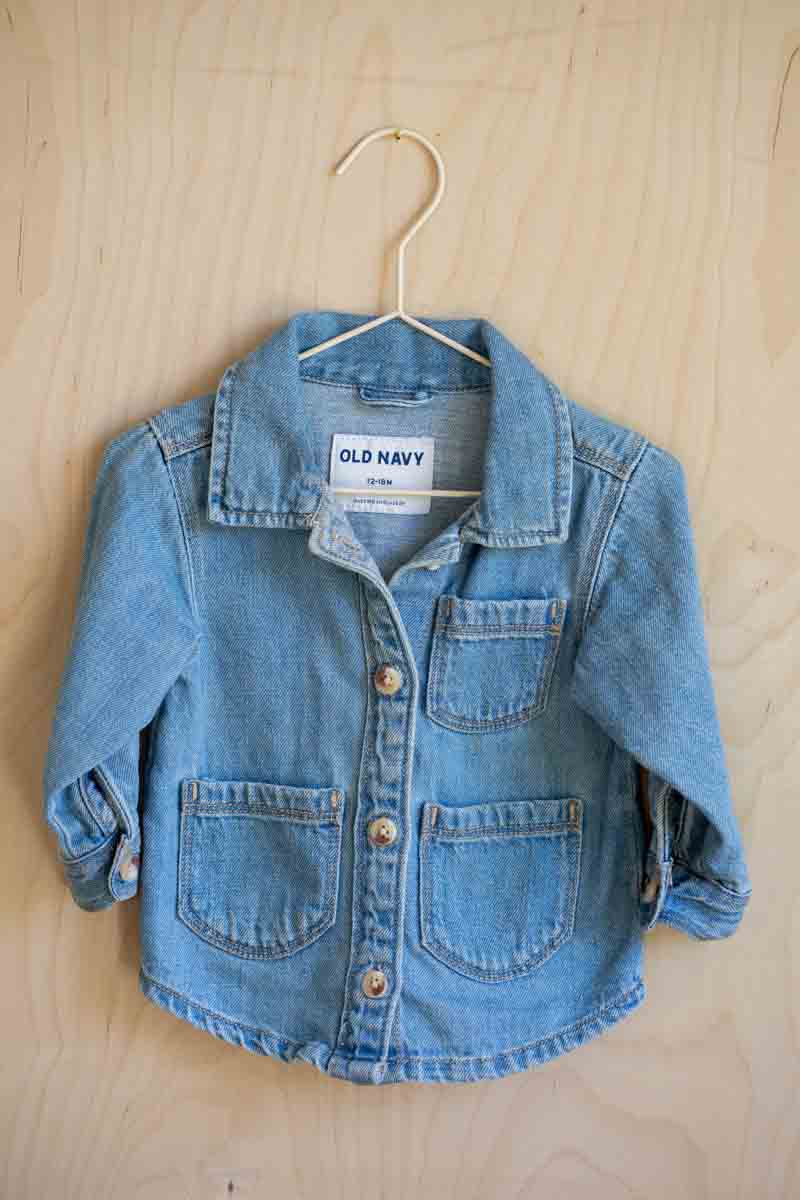 Light Blue Soft Denim Jacket: 12-18mos