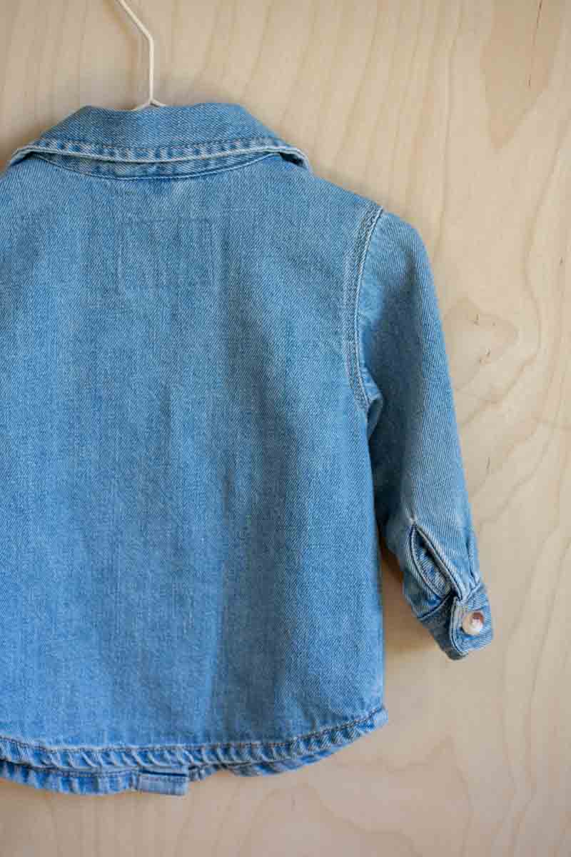 Light Blue Soft Denim Jacket: 12-18mos