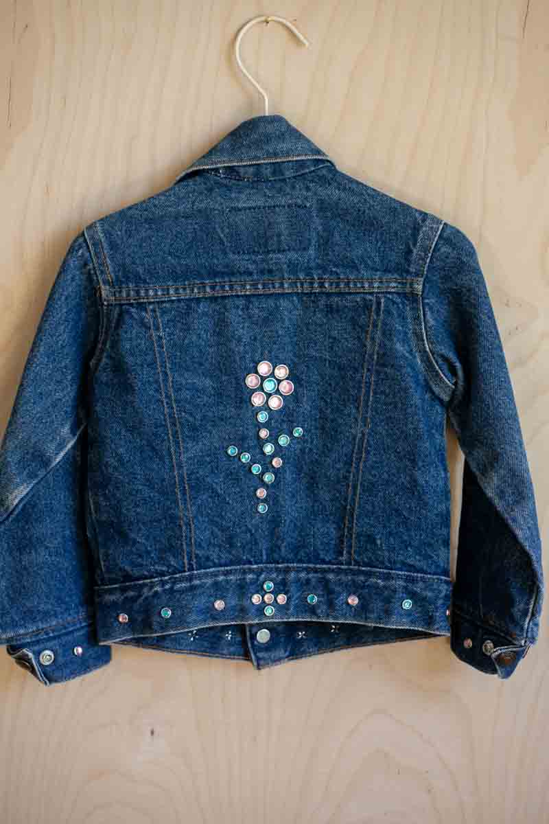 Vintage Bedazzled Jean Jacket: 4T