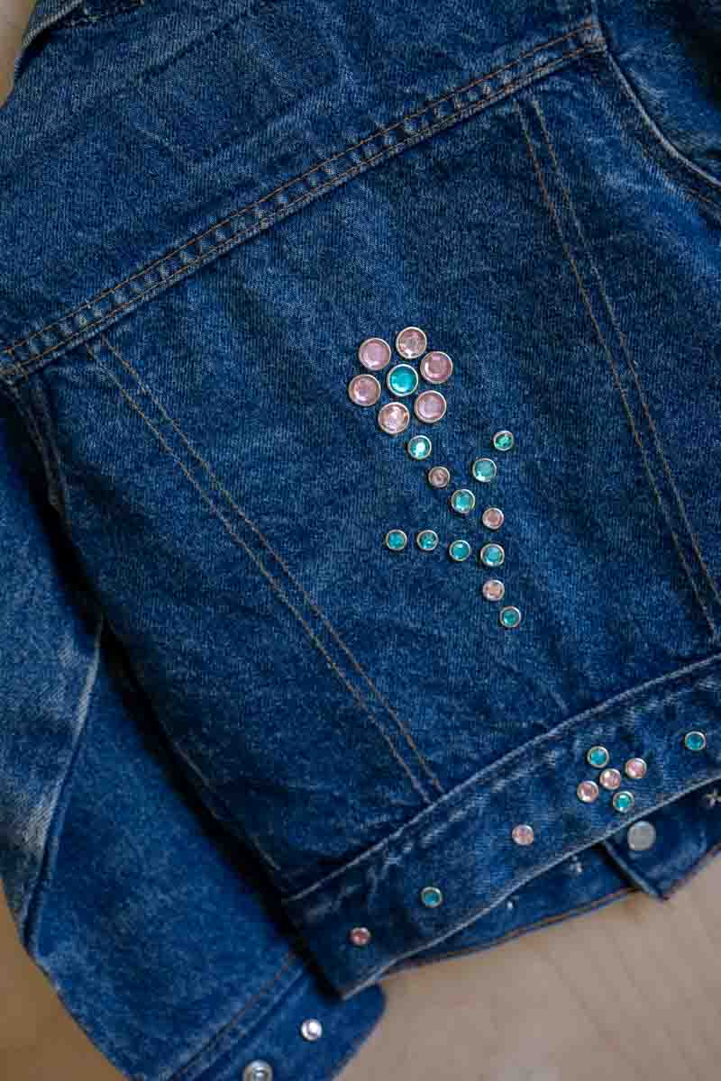 Vintage Bedazzled Jean Jacket: 4T