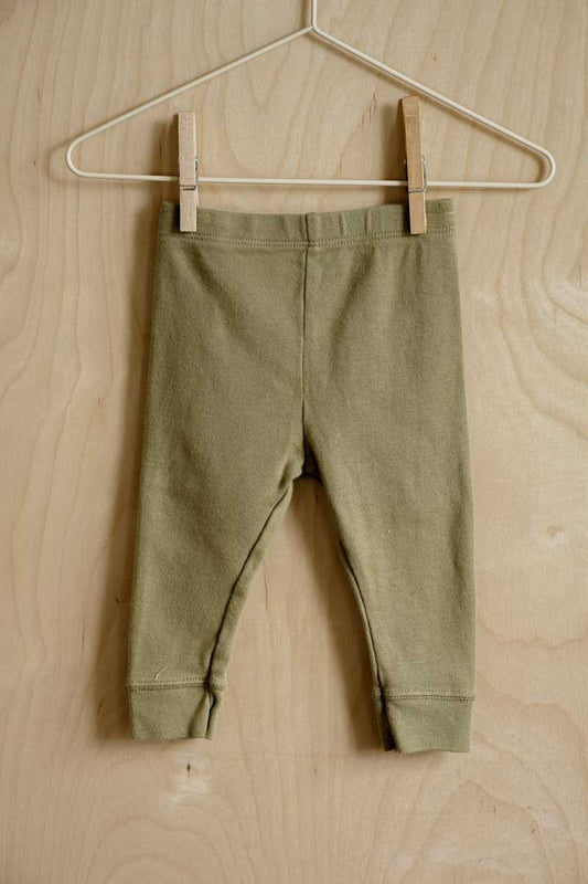 Green Leggings: 3-6mos