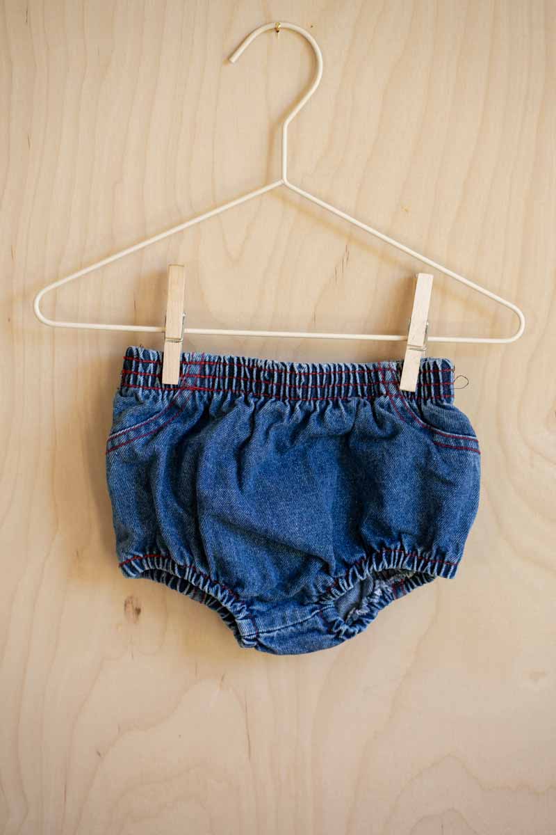 Blue Vintage Denim Bloomers: 6mos