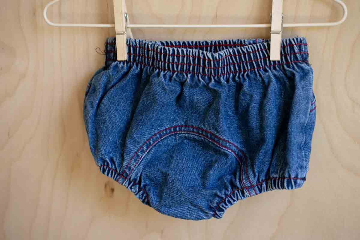 Blue Vintage Denim Bloomers: 6mos