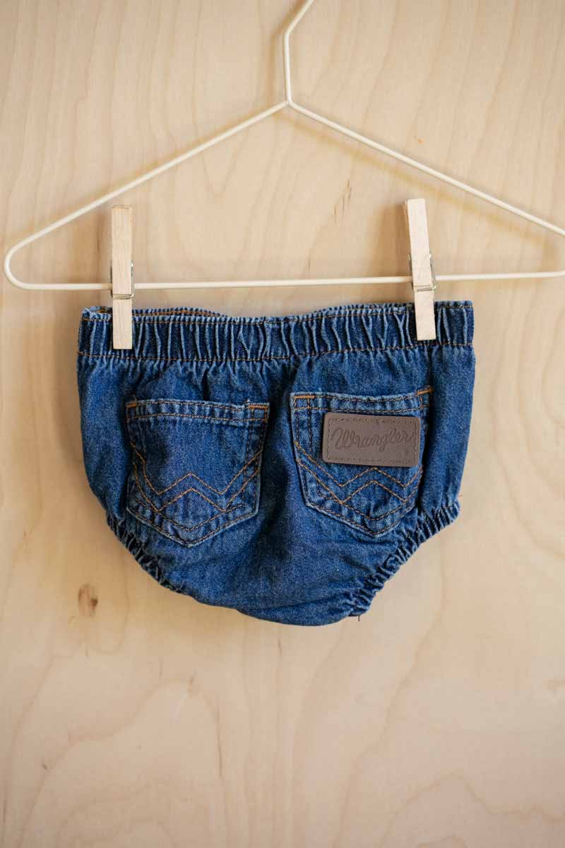 Blue Denim Bloomers: 6mos