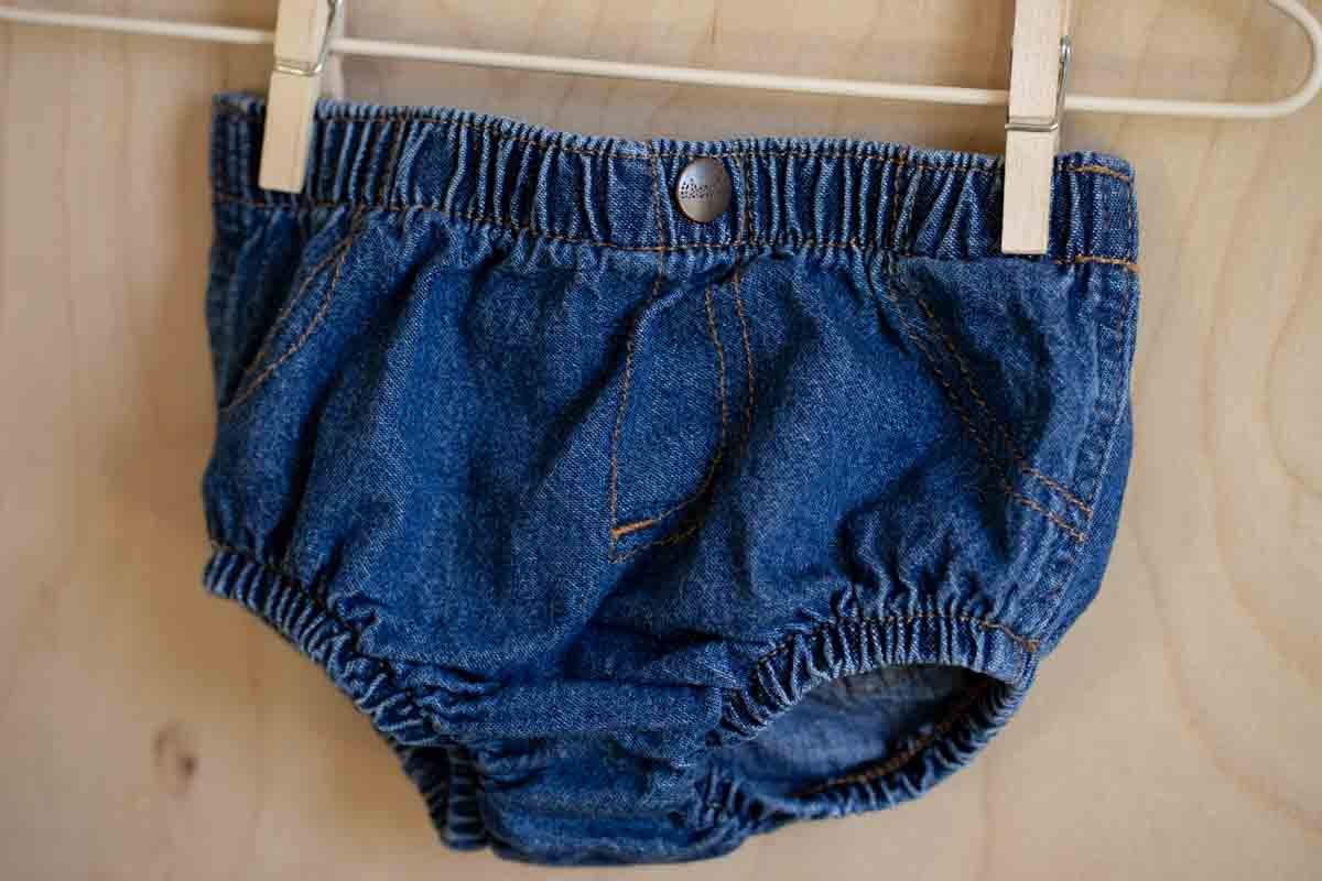 Blue Denim Bloomers: 6mos