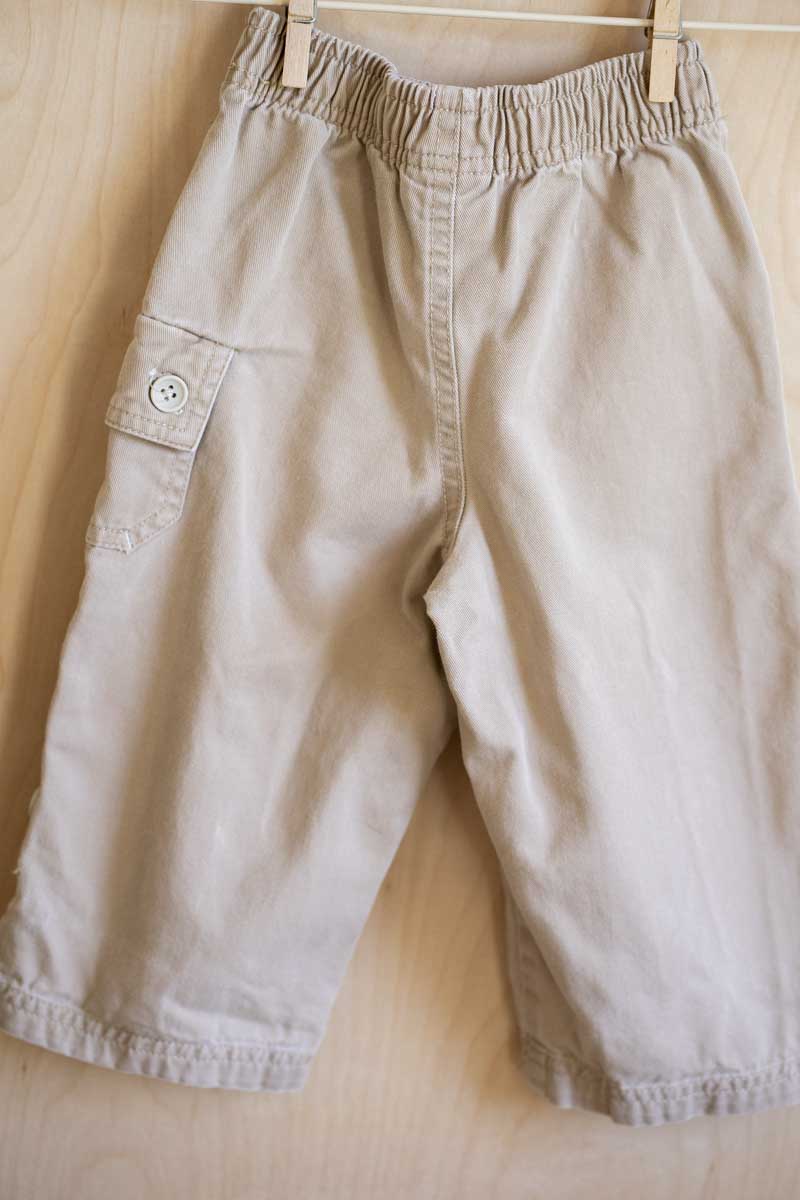 Tan Organic Wide Leg Slacks: 18mos