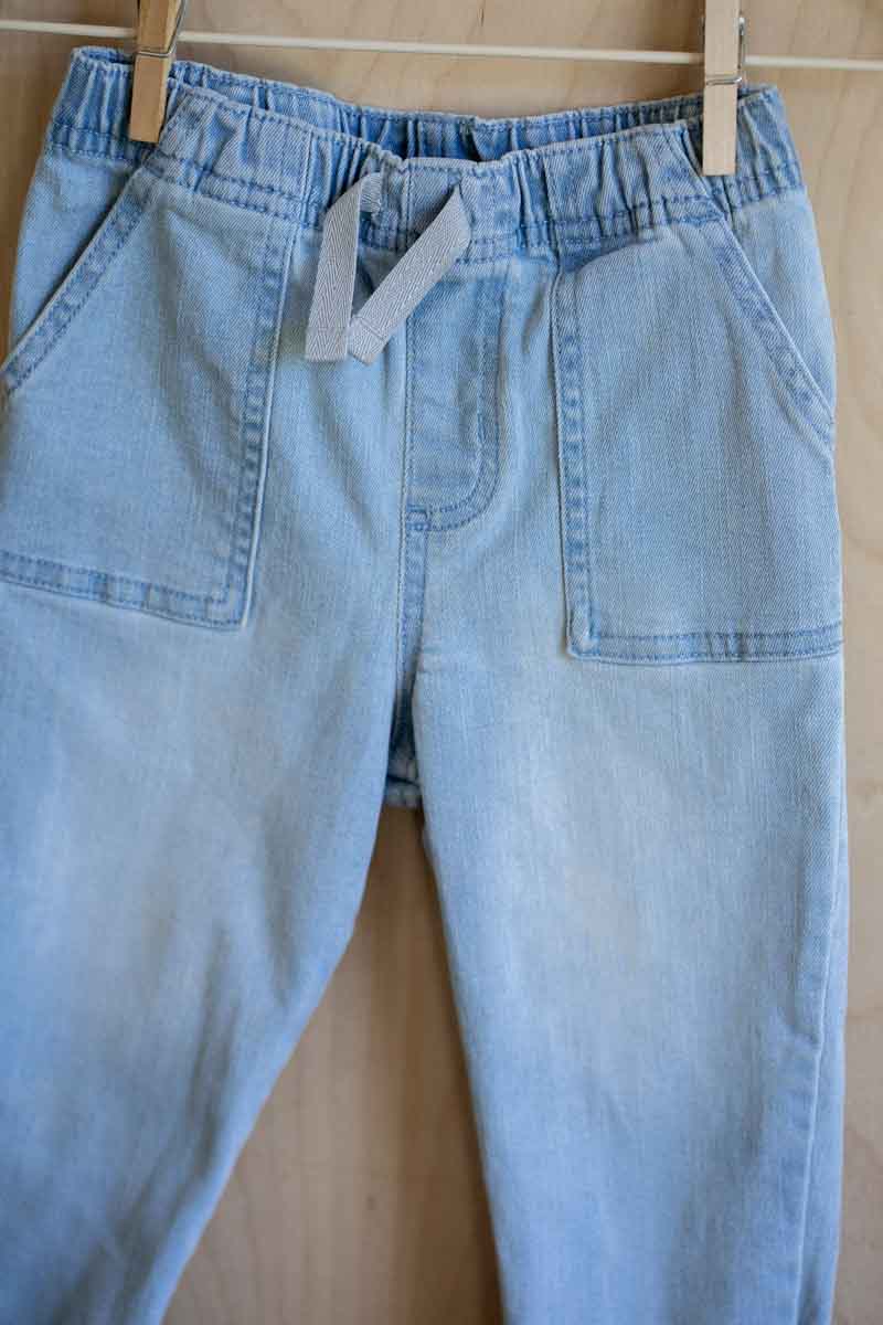 Light Blue Denim Jogger Jeans: 24mos