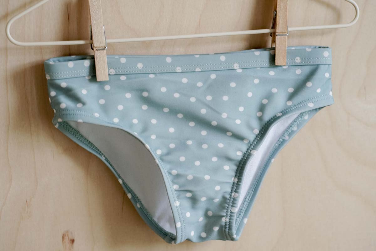 Teal Green Dot Bikini Swimsuit: 4T