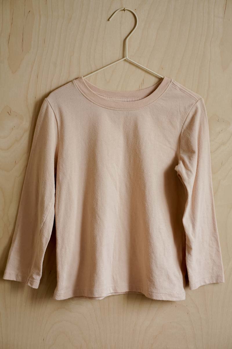 Tan Long Sleeve Basic Tee: 5T