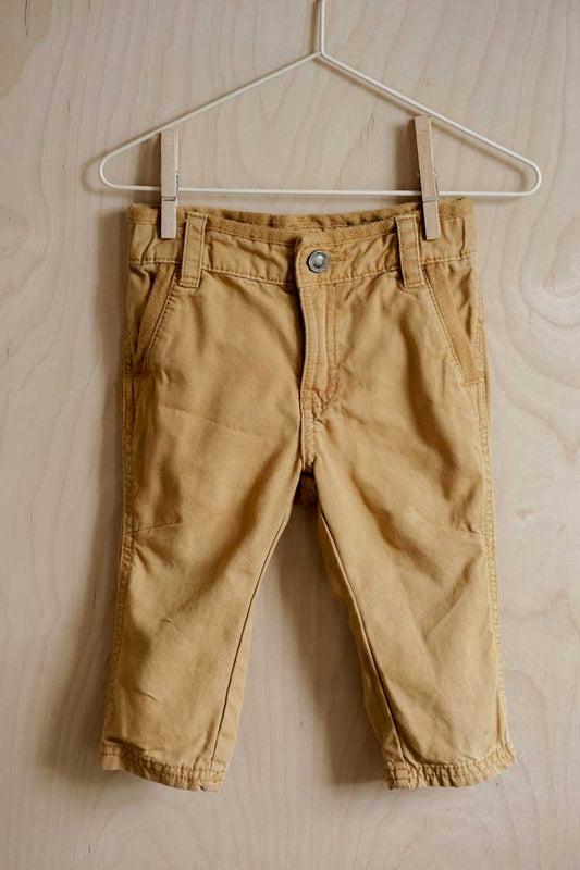 Mustard Khaki Slacks: 12mos