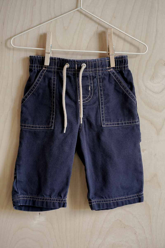 Navy Blue Carpenter Pants: 3-6mos