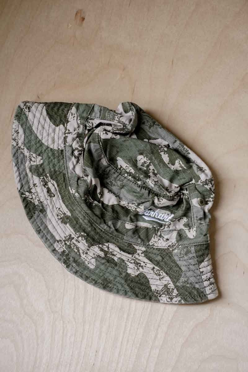 Green Camo Sun Hat: 3mos