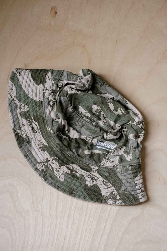 Green Camo Sun Hat: 3mos