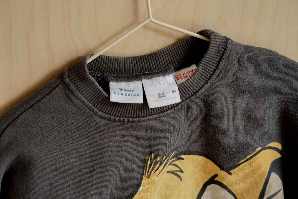 Charcoal Grey Simba Pullover Sweater: 2-3T