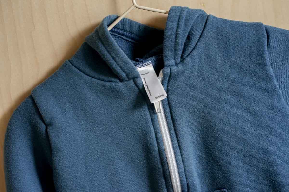 Teal Blue Fleece Zipper Hoodie: 12-18mos