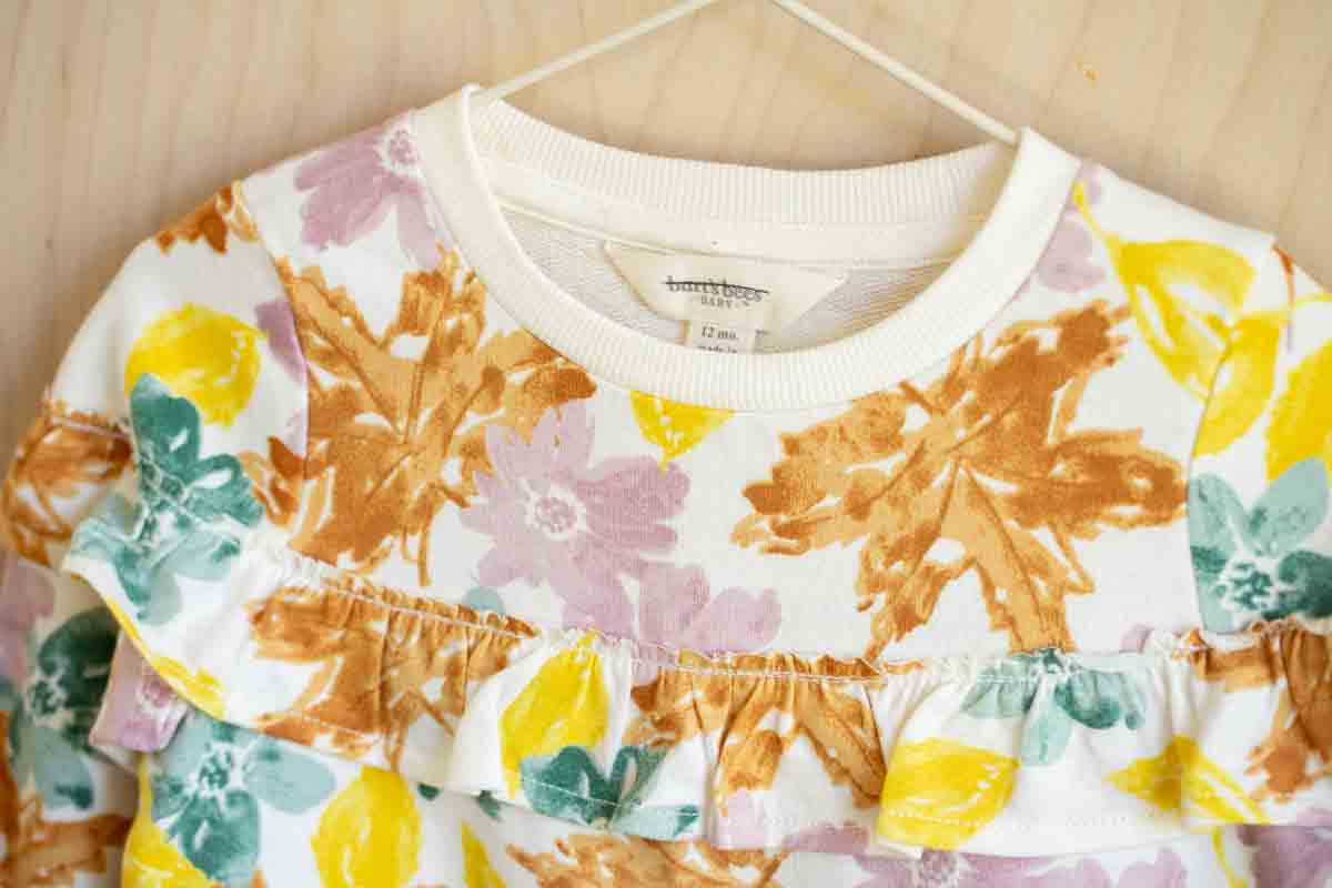 Colorful Organic Floral Sweatshirt: 12mos