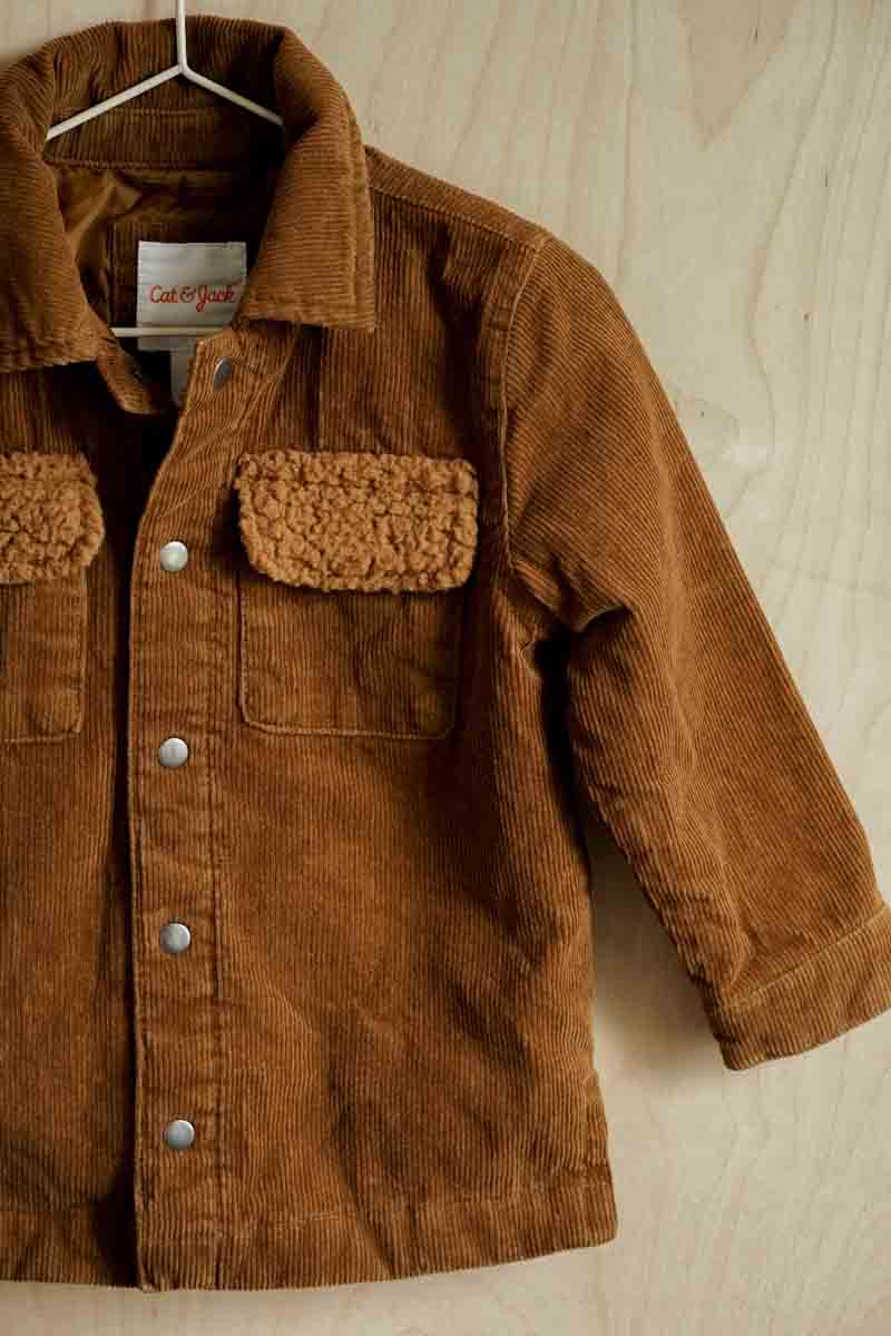 Brown Thick Corduroy Jacket: 2T