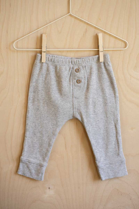 Heather Grey Harem Pants: 6mos