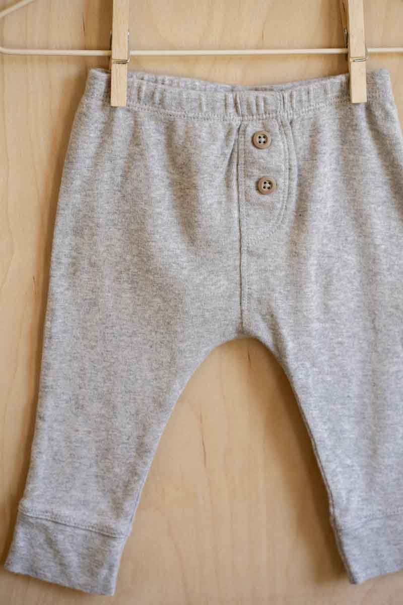 Heather Grey Harem Pants: 6mos