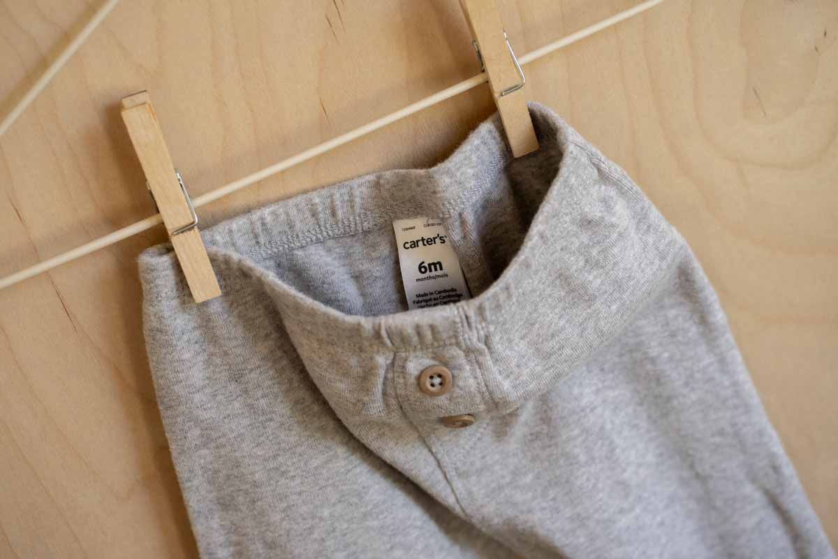 Heather Grey Harem Pants: 6mos