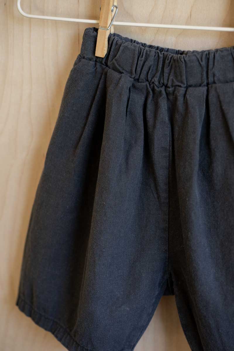 Charcoal Wide Leg Pants: 12mos