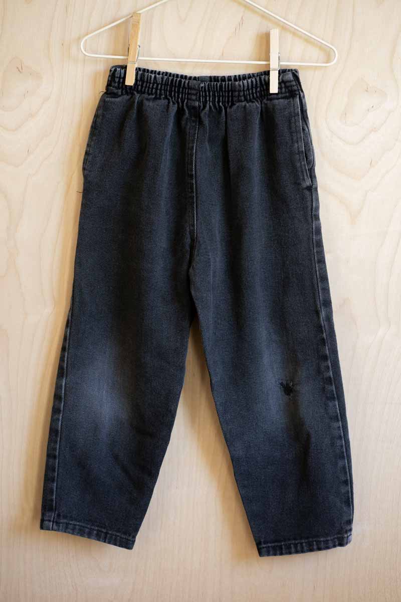 Faded Black Vintage Denim Jeans: 4T