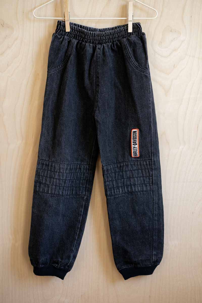 Faded Black Vintage Denim Jeans: 4/5T