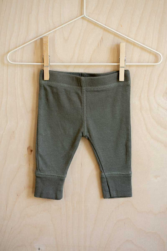 Green Basic Pants: newborn