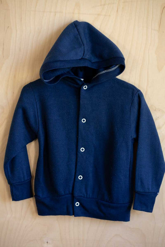 Navy Vintage Snap Hoodie: 2T