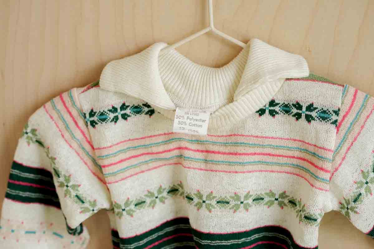 Vintage Thin Knit Sweatshirt: 12 mos