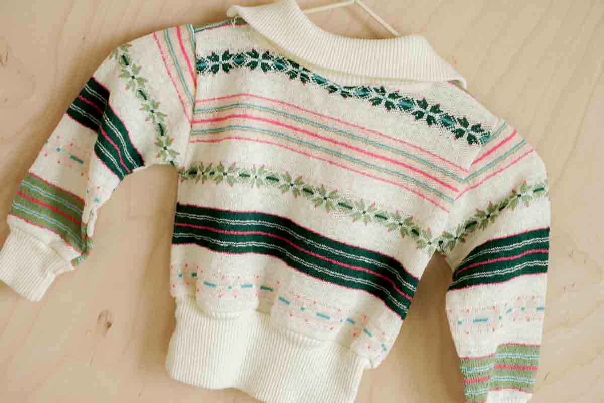 Vintage Thin Knit Sweatshirt: 12 mos