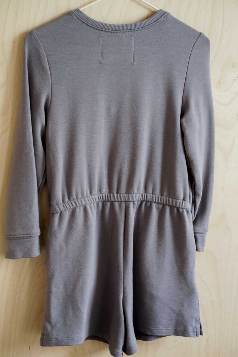 Grey Sweater Short Romper: 3T