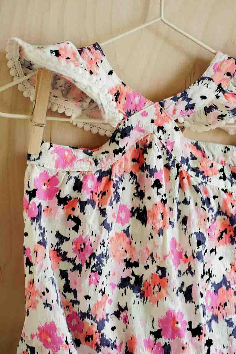 Colorful Floral Summer Romper: 3-6mos