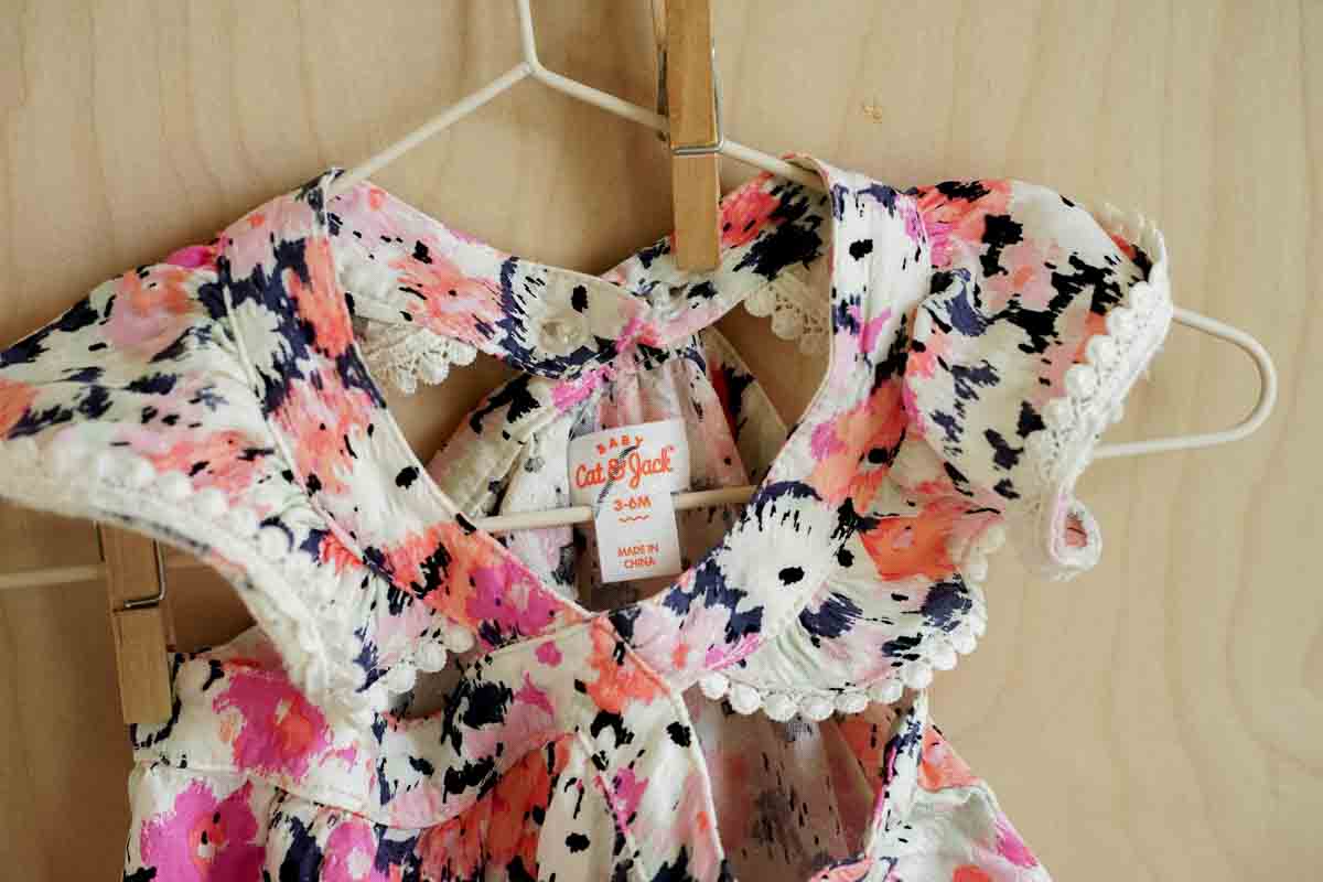 Colorful Floral Summer Romper: 3-6mos