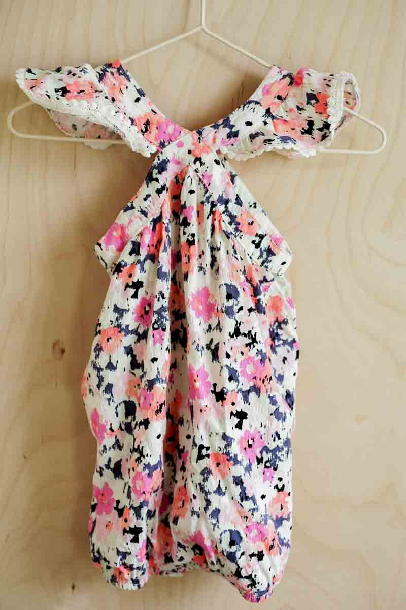 Colorful Floral Summer Romper: 3-6mos