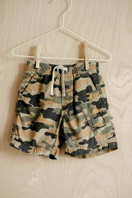 Camo Cargo Shorts: 18-24mos