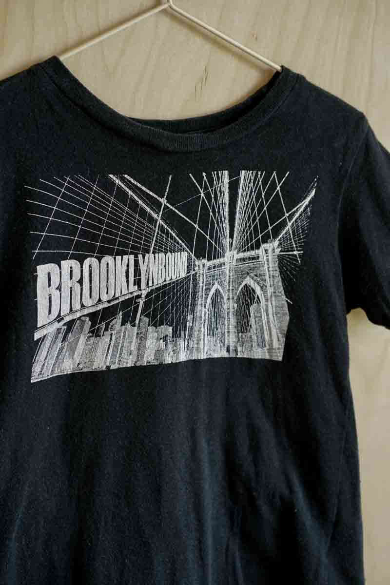 Black Faded Brooklyn Bound Tee: 3T