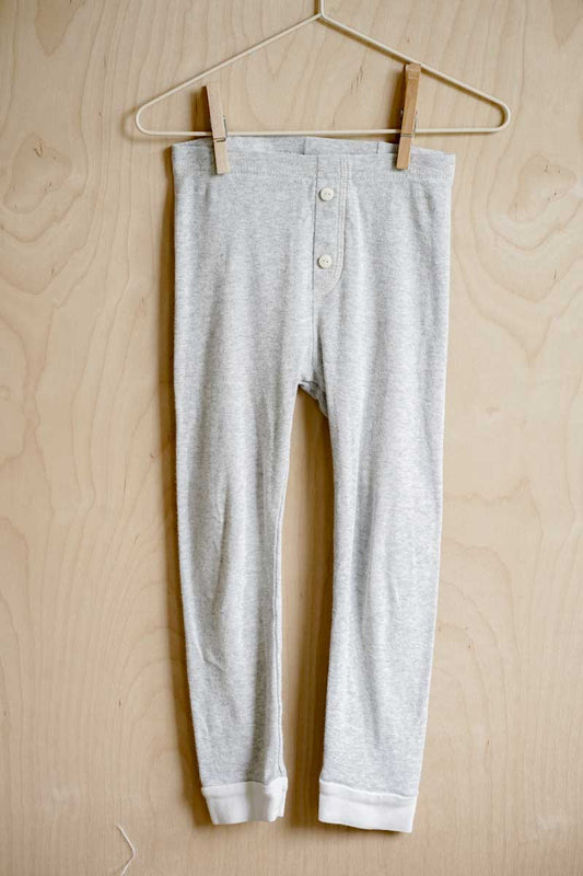 Ash Grey Organic Sleep Pants: 4T