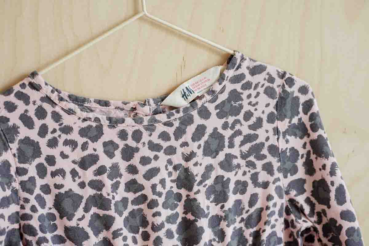 Pink Animal Print Dress: 3-4T