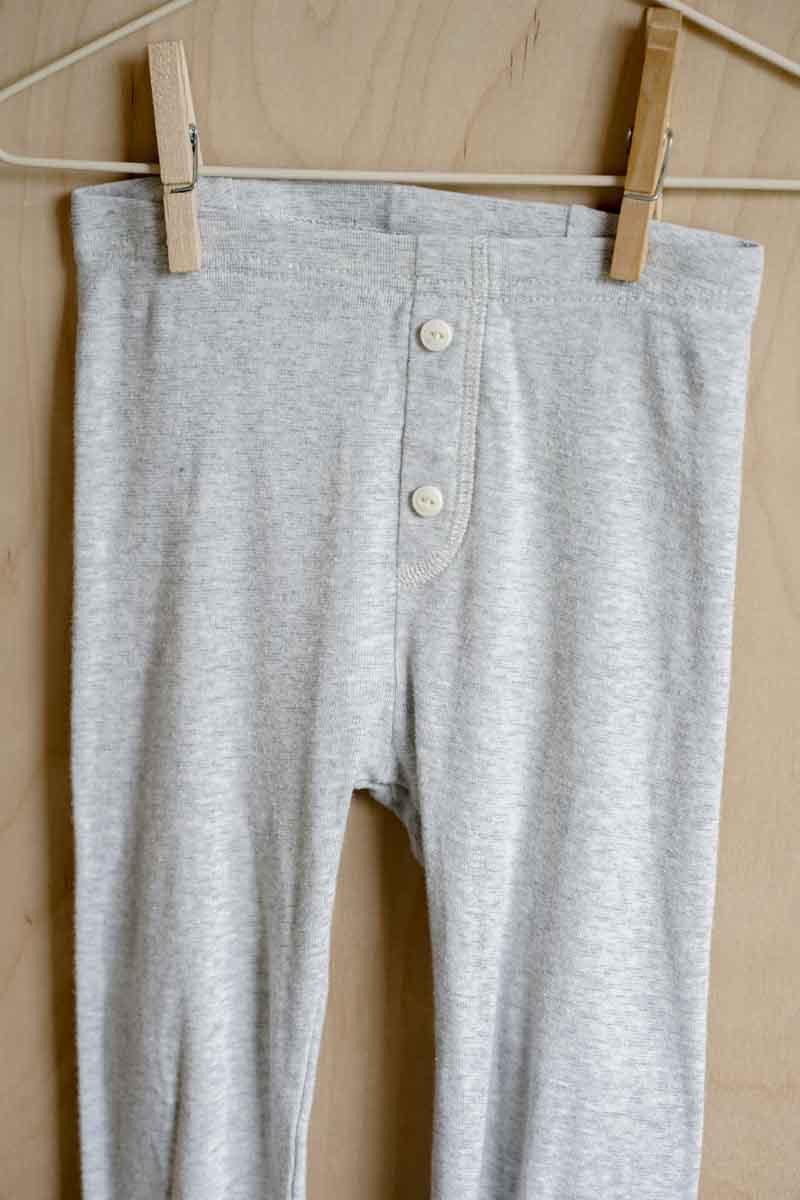 Ash Grey Organic Sleep Pants: 4T