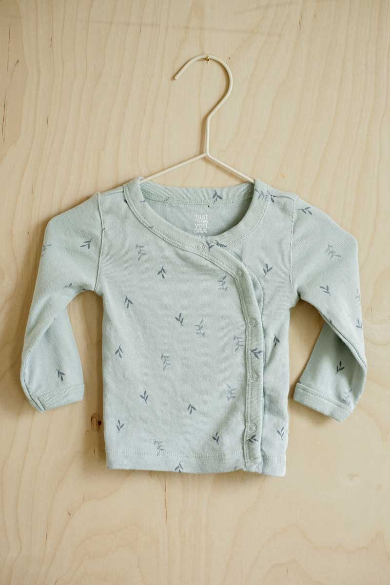 Light Green Kimono Top: 6mos