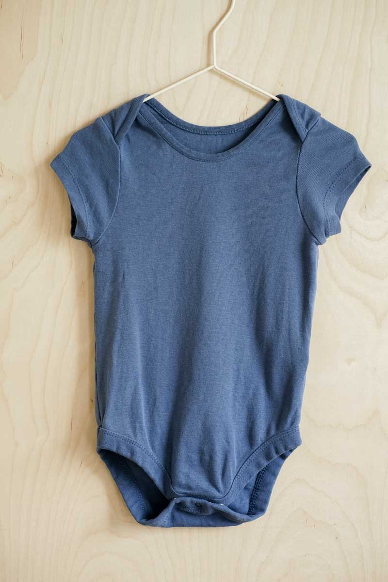 Blue Basic Bodysuit: 18-24mos