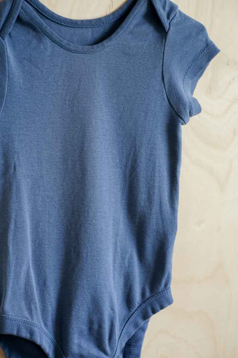 Blue Basic Bodysuit: 18-24mos