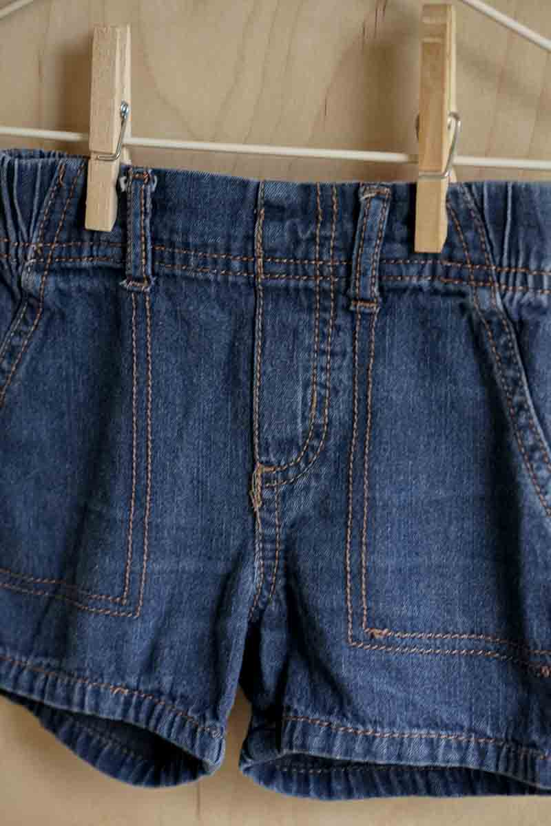 Blue Soft Denim Shorts: 12mos