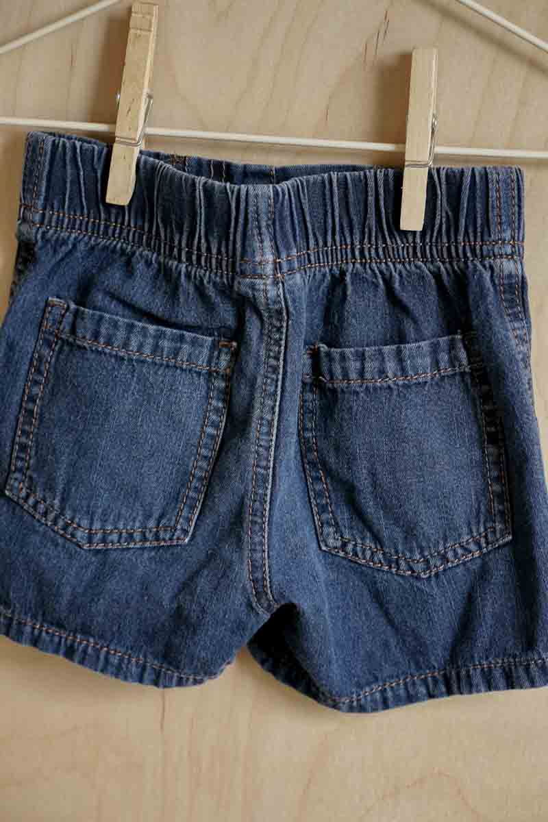 Blue Soft Denim Shorts: 12mos