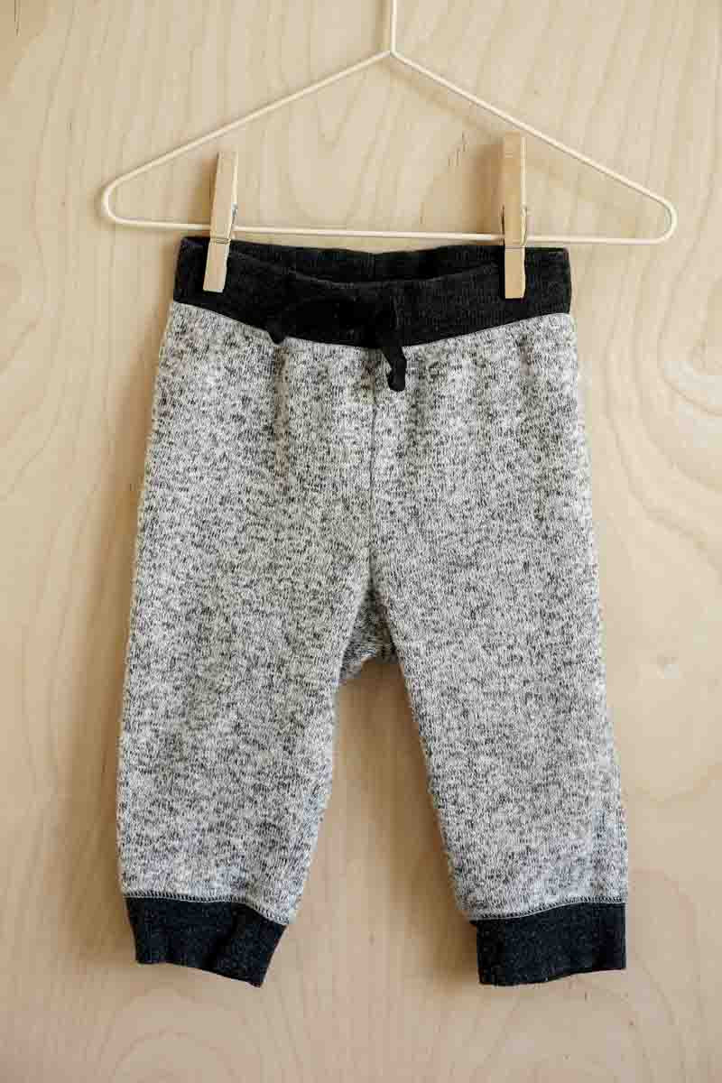 Grey Marled Sweatpants: 12mos