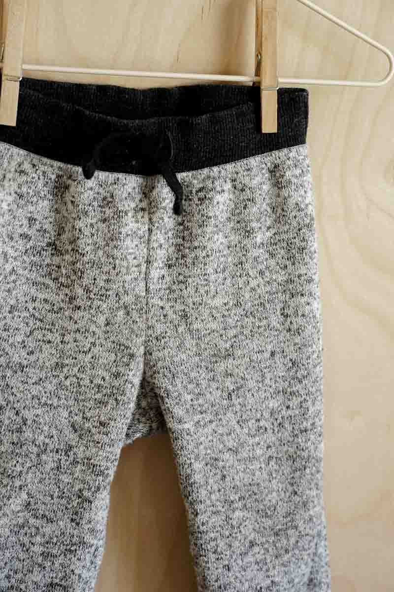 Grey Marled Sweatpants: 12mos